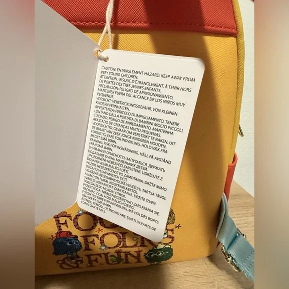 McDonald's Vintage Fry Kids Triple Pocket Mini Backpack Loungefly - Picture 10 of 12